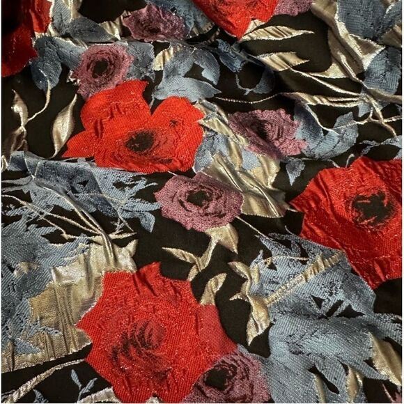 Autumn Adeigbo Gabriella A-Line‎ Fit & Flare Jacquard Midi Dress with Pockets - Picture 13 of 13